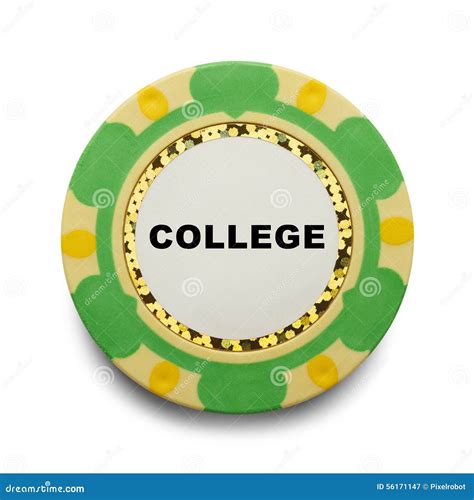 college poker chips.